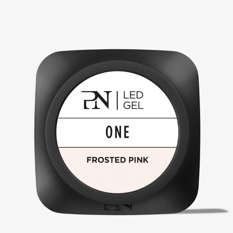 One Frosted Pink LED/UV Gel 15 ml